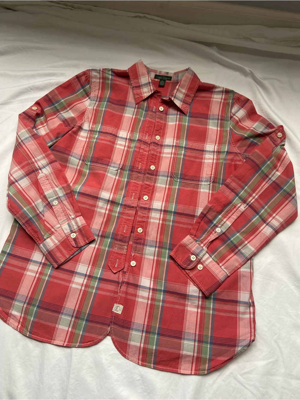 Ralph Lauren Red Plaid Button-Down Shirt